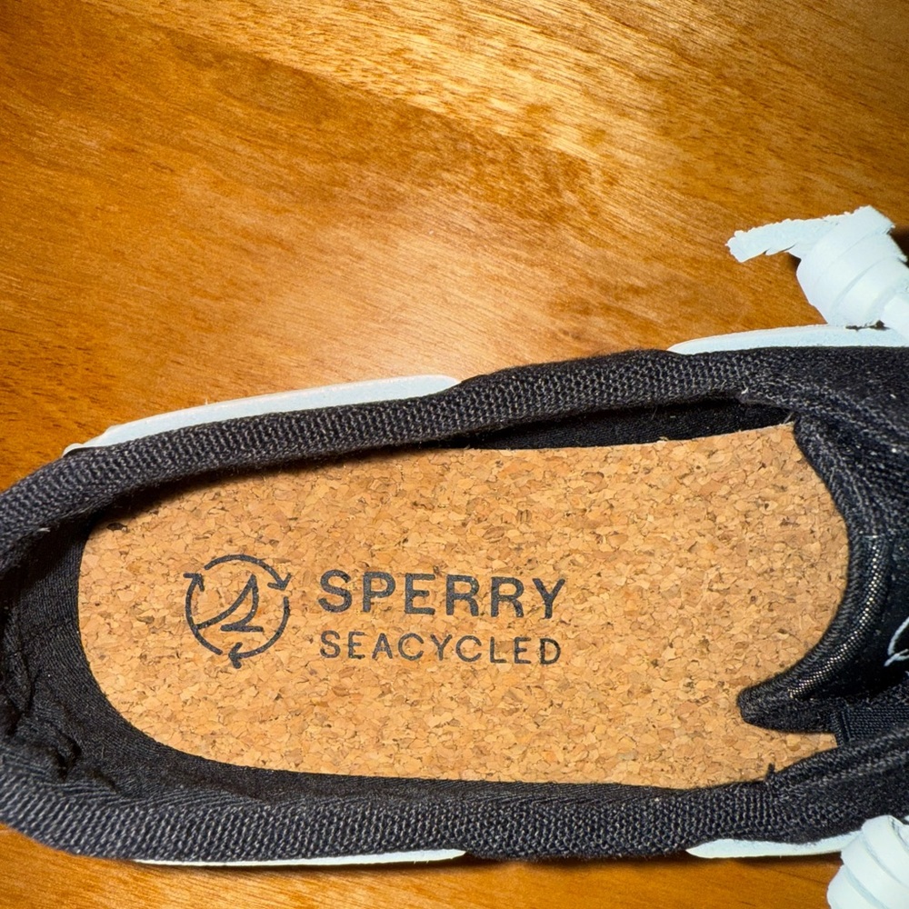 Sperry Black Canvas Sneakers - Picture 6 of 7